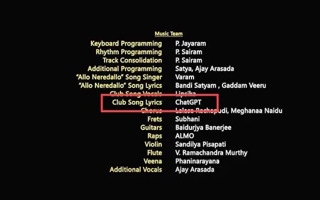 ChatGPT xuất hiện trong phần credit của một bộ phim, nhiều luồng ý kiến trái chiều xuất hiện